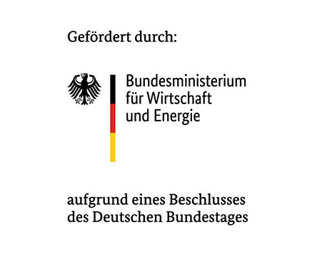 Gefördert durch das Bundesministerium für Wirtschaft und Energie aufgrund eines Beschlusses des Deutschen Bundestages.